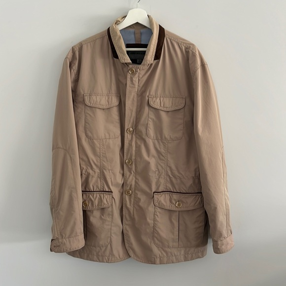 Johnston & Murphy Other - Johnston and‎ Murphy rain coat jacket waterproof zip and button closure